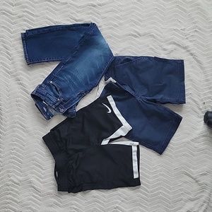 GAP & Nike boys shorts, Old Navy jeans size 8 blue